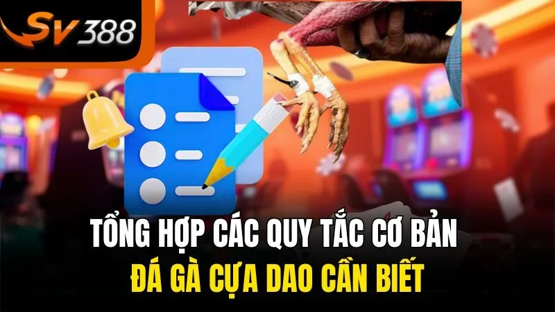 Tổng hợp các quy tắc cơ bản đá gà cựa dao cần biết